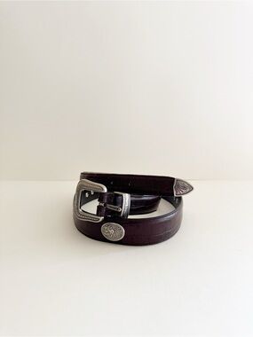 Vintage Cow Hyde Brown leather Western Belt
